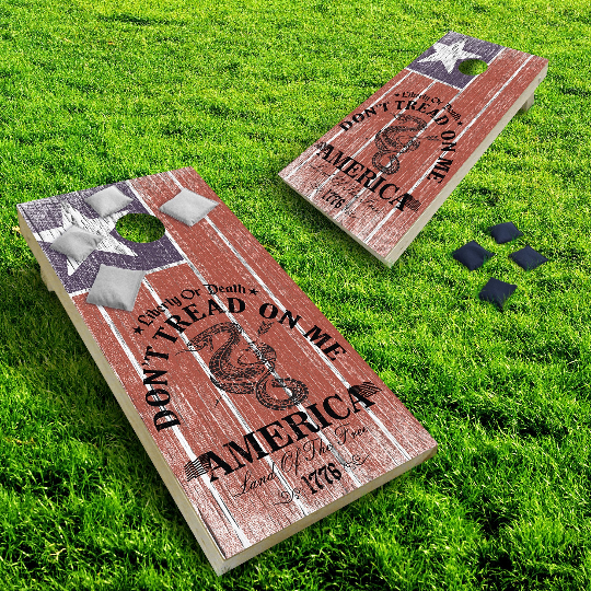 Don’t Tread On Me Cornhole Boards - CustomCornHoleBoards